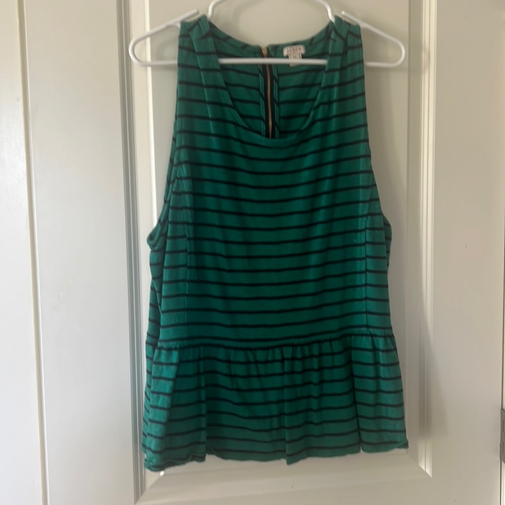 J.crew peplum tank